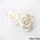 SMALL CLASSIC ROSE WHITE | SUGAR FLOWERS | BOX OF 48 - BB 12/24