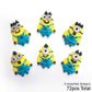 MINIONS WITH BODY | SUGAR DECORATIONS | BOX OF 72
