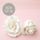 MEDIUM ROSE WHITE  SUGAR FLOWERS | BOX OF 36