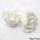 MEDIUM CLASSIC ROSE WHITE | SUGAR FLOWERS | BOX OF 36