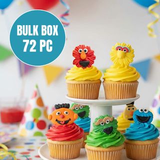 SESAME STREET | SUGAR DECORATIONS | BOX OF 72 - BB 30/03/26