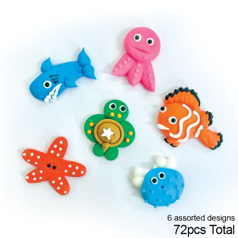 LARGE SEA ANIMAL | SUGAR DECORATIONS | BOX OF 72 - BB 12/24