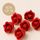 SINGLE ROSE SMALL RED | SUGAR FLOWERS | BOX OF 18