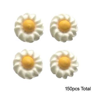 DAISY SWIRL SUGAR FLOWERS WHITE | BOX OF 150 - BB 12/25