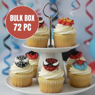 SPIDERMAN | SUGAR DECORATIONS | BOX OF 72