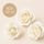 SINGLE ROSE MEDIUM WHITE | SUGAR FLOWERS | BOX OF 16