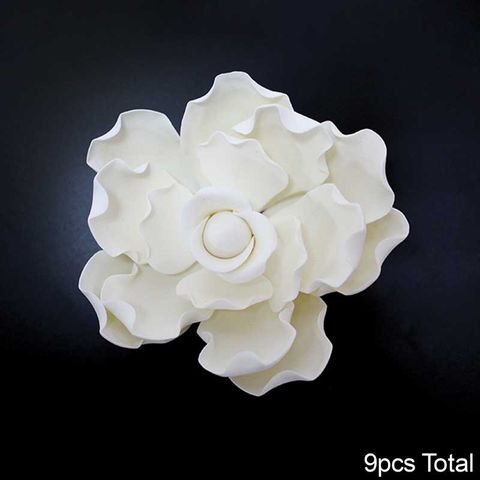 GARDENIA WHITE | SUGAR FLOWERS | BOX OF 9 - BB 12/25