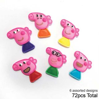 PEPPA PIG | SUGAR DECORATIONS | BOX OF 72