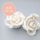 LARGE CLASSIC ROSE WHITE | SUGAR FLOWERS | BOX OF 25
