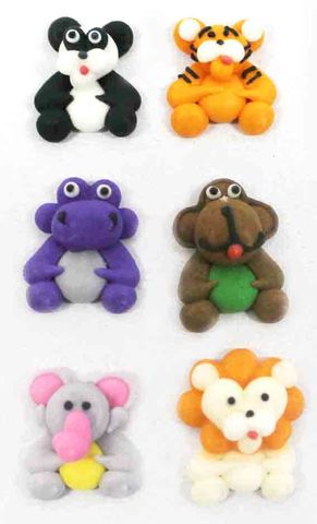 MINI SAFARI ANIMALS ASSORTED | SUGAR DECORATIONS | BOX OF 180