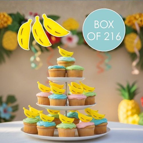 SUGAR BANANAS | SUGAR DECORATIONS | BOX OF 216