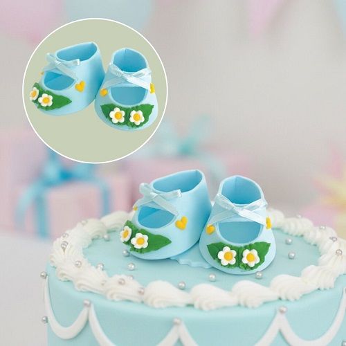 SUGAR BOOTIE BLUE | SUGAR DECORATIONS | 1 PAIR - BB 12/25