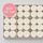 MEDIUM SWIRL ROSE SUGAR FLOWERS WHITE | BOX OF 144 - BB 31/12/26