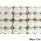 MEDIUM SWIRL ROSE SUGAR FLOWERS WHITE | BOX OF 144 - BB 31/12/26