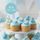 CHRISTENING ASSORTMENT BABY BLUE | SUGAR DECORATIONS | BOX OF 144 - BB 12/25
