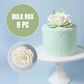 ROSE DAMASK WHITE LARGE | SUGAR FLOWERS | BOX OF 9 - BB 12/25