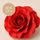 SINGLE ROSE LARGE RED | SUGAR FLOWERS | BOX OF 9