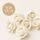 SINGLE ROSE SMALL WHITE | SUGAR FLOWERS | BOX OF 18