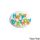 HAPPY BIRTHDAY PLACARDS BLUE | SUGAR DECORATIONS | BOX OF 72 - BB 12/25