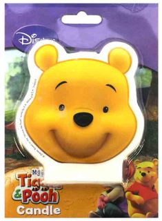 WINNIE THE POOH - FACE FLAT CANDLE