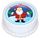 MERRY CHRISTMAS NO 1 ROUND EDIBLE ICING IMAGE - 6.3 INCH / 16CM