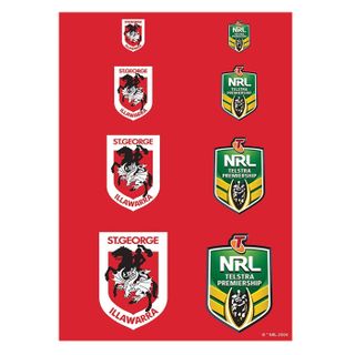 NRL ST.GEORGE/ILLAWARRA DRAGONS A4 LOGO SHEET | EDIBLE IMAGE