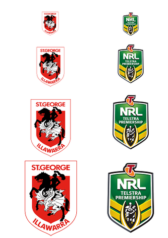 NRL ST.GEORGE/ILLAWARRA DRAGONS A4 LOGO SHEET | EDIBLE IMAGE