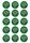 NRL CANBERRA RAIDERS 2 INCH/5CM CUPCAKE IMAGE SHEET - 15 PER SHEET