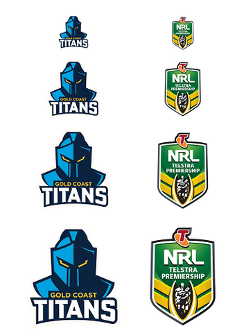 NRL GOLD COAST TITANS A4 LOGO SHEET | EDIBLE IMAGE