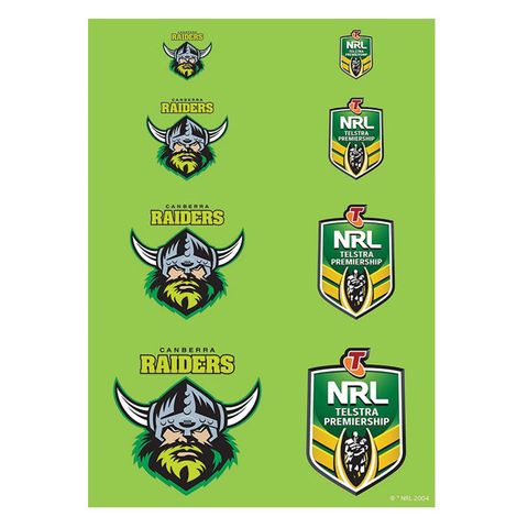 NRL CANBERRA RAIDERS A4 LOGO SHEET | EDIBLE IMAGE