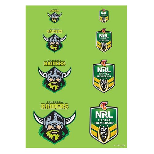 NRL CANBERRA RAIDERS A4 LOGO SHEET | EDIBLE IMAGE