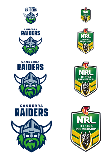 NRL CANBERRA RAIDERS A4 LOGO SHEET | EDIBLE IMAGE