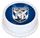 NRL CANTERBURY BULLDOGS  ROUND EDIBLE ICING IMAGE - 6.3 INCH / 16CM