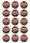 NRL WESTS TIGERS 2 INCH/5CM CUPCAKE IMAGE SHEET - 15 PER SHEET