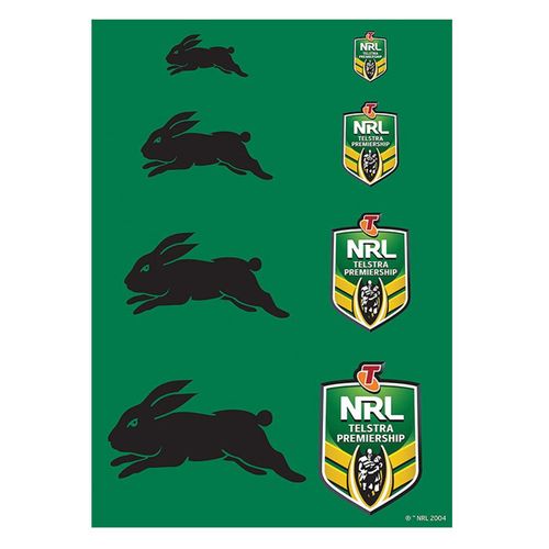 NRL SOUTH SYDNEY RABBITOHS A4 LOGO SHEET | EDIBLE IMAGE