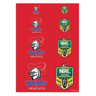 NRL NEWCASTLE KNIGHTS A4 LOGO SHEET | EDIBLE IMAGE