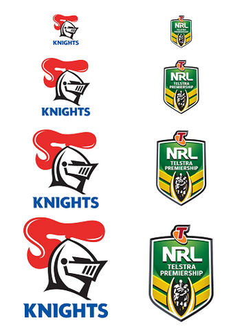 NRL NEWCASTLE KNIGHTS A4 LOGO SHEET | EDIBLE IMAGE