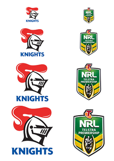 NRL NEWCASTLE KNIGHTS A4 LOGO SHEET | EDIBLE IMAGE