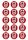 NRL ST GEORGE ILLAWARRA DRAGONS 2 INCH/5CM CUPCAKE IMAGE SHEET - 15 PER SHEET