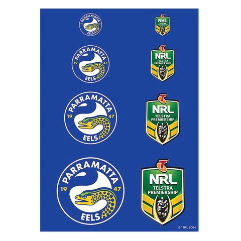 NRL PARRAMATTA EELS A4 LOGO SHEET | EDIBLE IMAGE