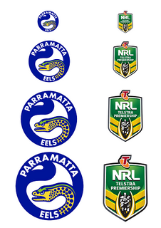 NRL PARRAMATTA EELS A4 LOGO SHEET | EDIBLE IMAGE