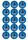 NRL GOLD COAST TITANS 2 INCH/5CM CUPCAKE IMAGE SHEET - 15 PER SHEET