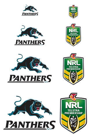 NRL PENRITH PANTHERS A4 LOGO SHEET | EDIBLE IMAGE