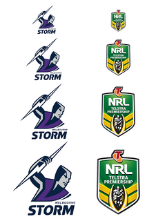 NRL MELBOURNE STORM A4 LOGO SHEET | EDIBLE IMAGE