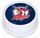 NRL SYDNEY ROOSTERS ROUND EDIBLE ICING IMAGE - 6.3 INCH / 16CM