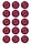 NRL BRISBANE BRONCOS 2 INCH/5CM CUPCAKE IMAGE SHEET - 15 PER SHEET
