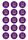 NRL MELBOURNE STORM 2 INCH/5CM CUPCAKE IMAGE SHEET - 15 PER SHEET