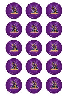 NRL MELBOURNE STORM 2 INCH/5CM CUPCAKE IMAGE SHEET - 15 PER SHEET