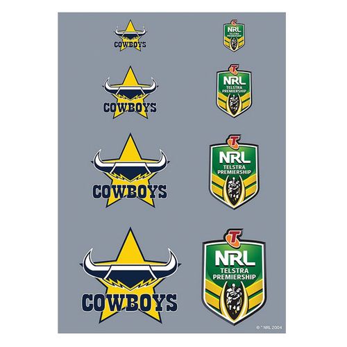 NRL NORTH QUEENSLAND COWBOYS A4 LOGO SHEET | EDIBLE IMAGE