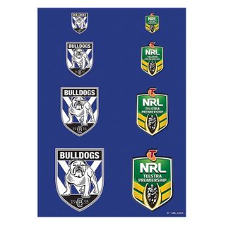 NRL CANTERBURY BULLDOGS A4 LOGO SHEET | EDIBLE IMAGE